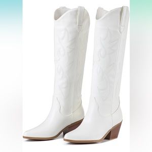 White cowgirl boots women’s 10